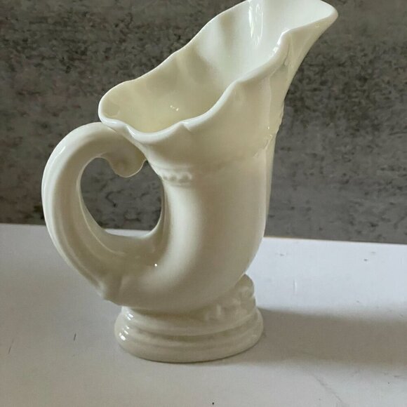 Vintage Lenox Cornucopia Horn of Plenty Porcelain 6" Vase Green Mark 1906-1930 - Picture 4 of 9